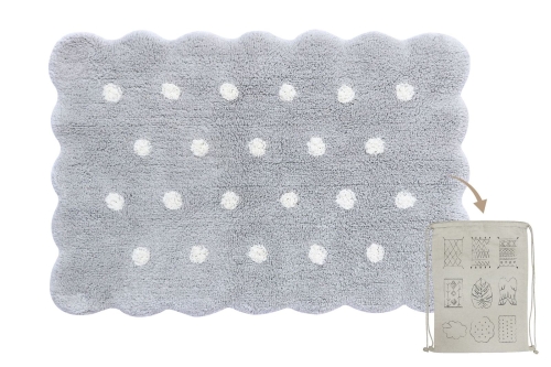 Dywan Bawełniany Mini Bisciut Pearl Grey