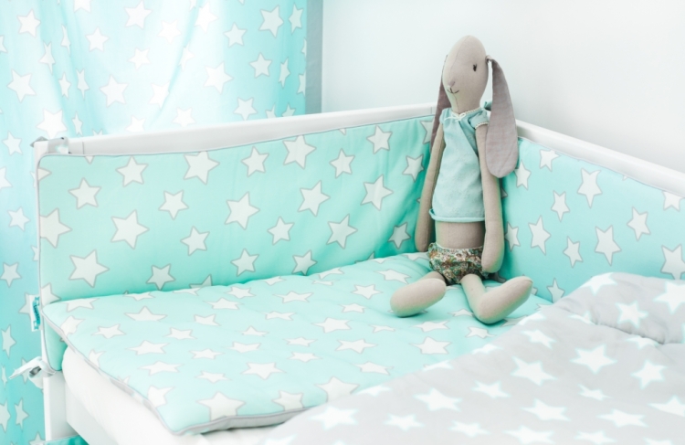 Pościel Mint & Grey Stars Lamps&Co