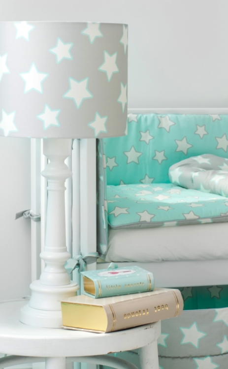 Lampa stojąca Grey Stars dla dzieci