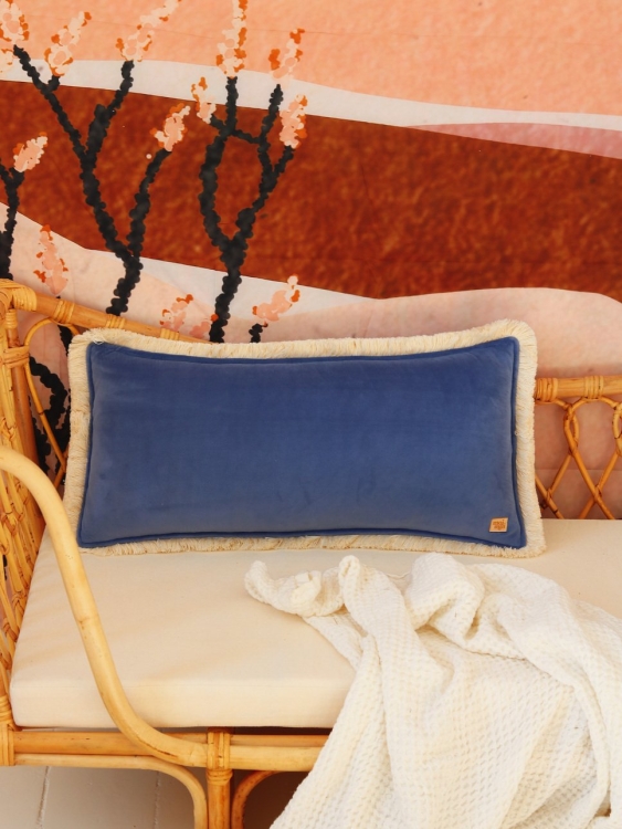 Saphiresoftvelvetbolsterpillowwithfringe_2