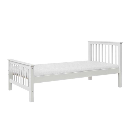 białe łóżko do pokoju nastolatka 90x200