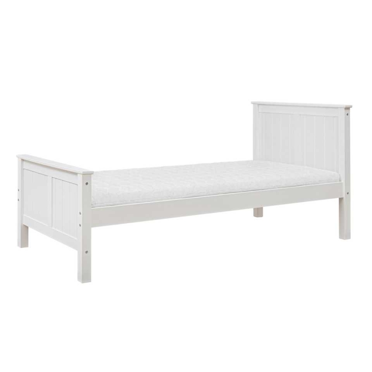 łóżko białe 90x200 cm dla dziewczynki