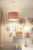 lampa sufitowa różowa aksamitna