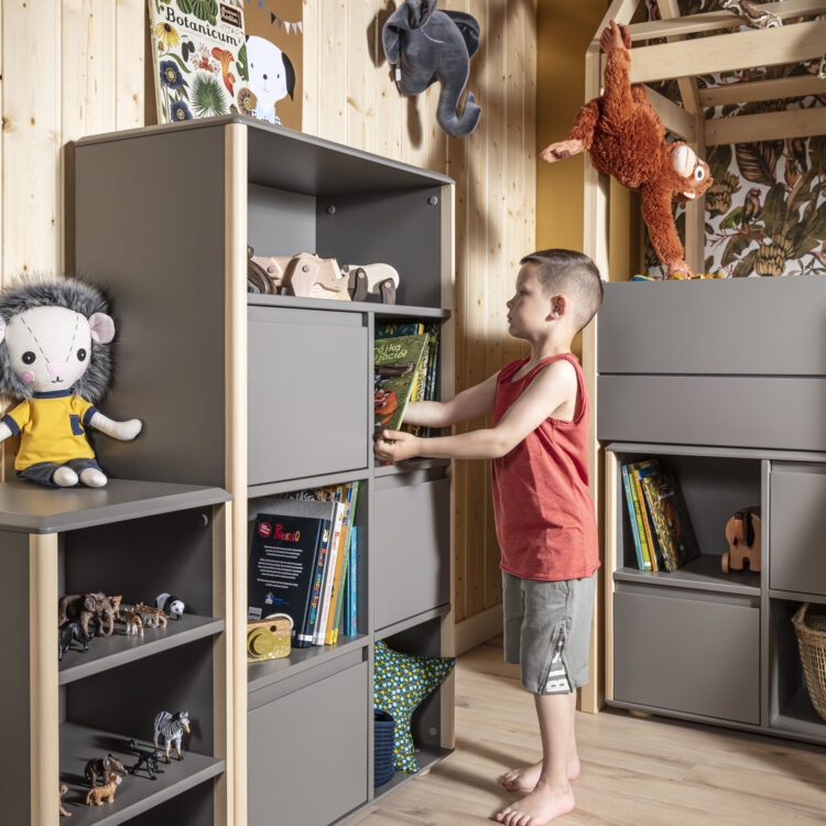 komoda szara funflex dwudrzwiowa