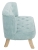 MAŁA WELUROWA SOFA NIEBIESKA