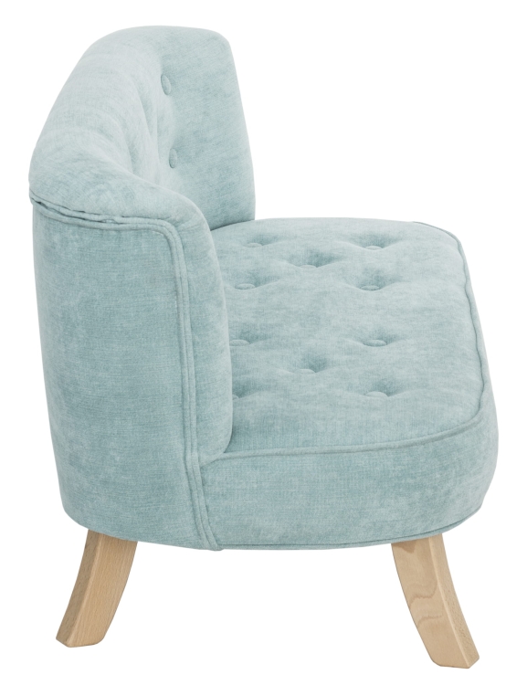 MAŁA WELUROWA SOFA NIEBIESKA