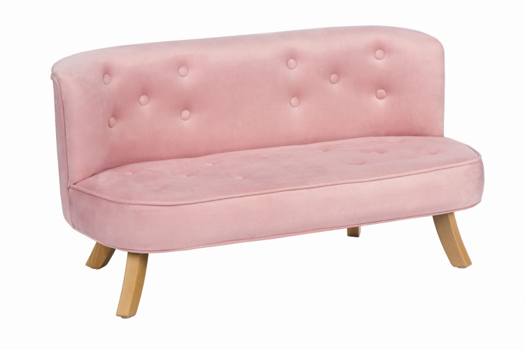różowa sofa do pokoju dziewczynki
