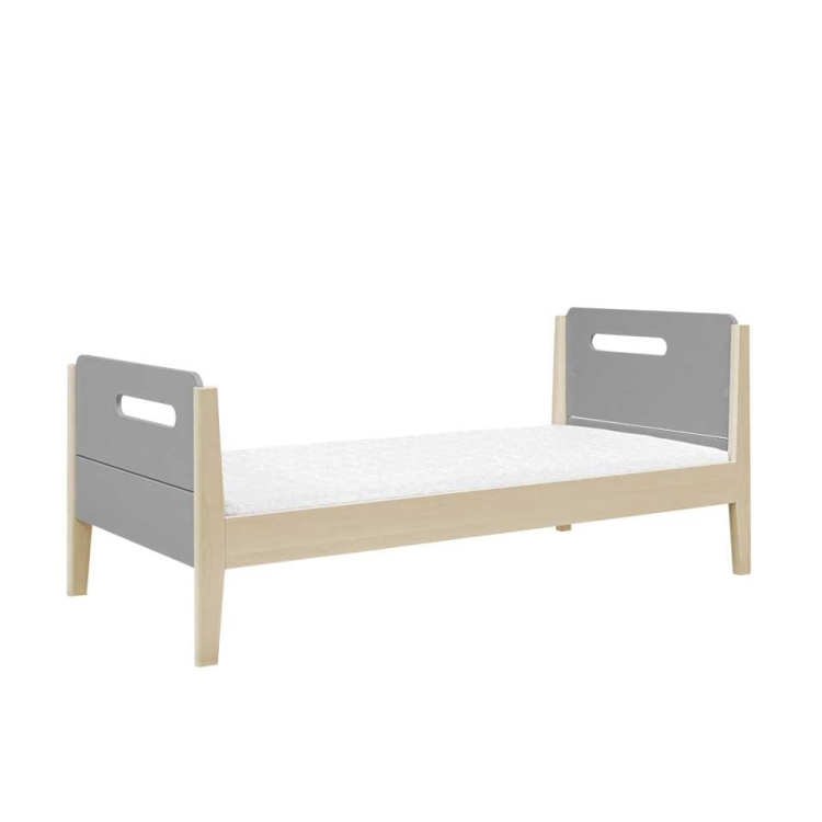 Łóżko pojedyncze 90 cm Minimondo Szare