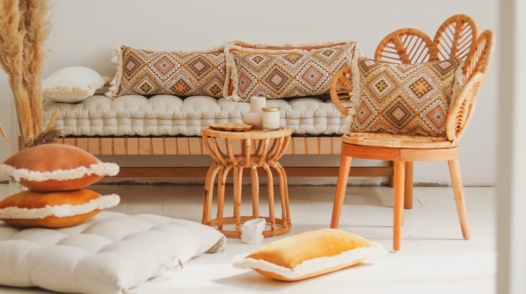 Boho tribe bolster cushion with fringe (3).jpg