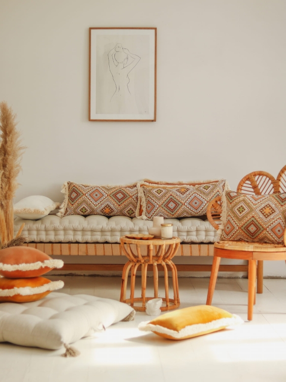 Boho tribe bolster cushion with fringe (5).jpg