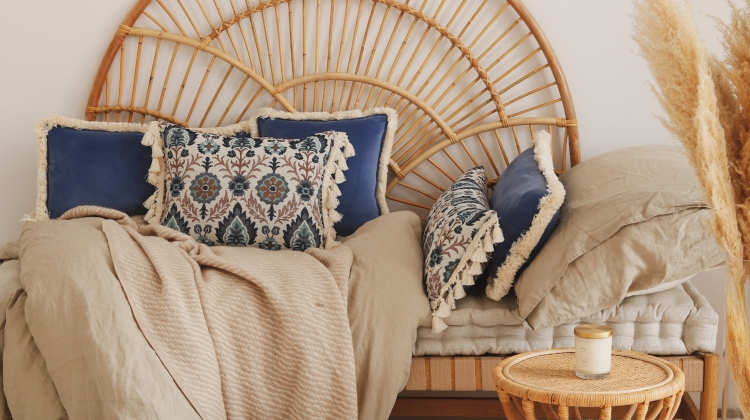 Blue iris in Istanbul cushion with fringe (3).jpg