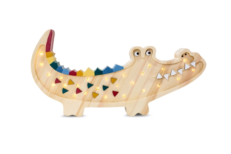 Krokodyl litttle lights wood