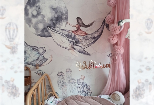 tapeta dla dzieci ocean wieloryby morze