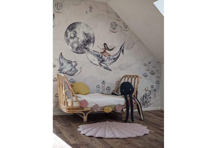 tapeta dla dzieci ocean wieloryby morze