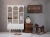 Biały regał retro Babushka z pojemnymi półkami i szufladą z samodomykiem. Funkcjonalny i elegancki mebel dziecięcy w stylu retro od Wood Luck Design.
