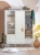 Trzydrzwiowa szafa Babushka w stylu retro, z przestrzenią na wieszaki, półkami i trzema szufladami. Funkcjonalna i stylowa szafa dziecięca od Wood Luck Design