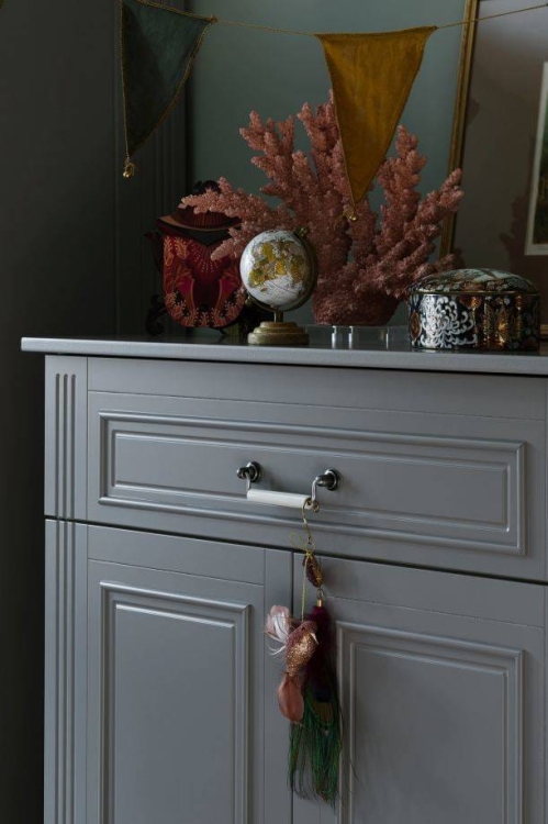 komoda szara wysoka stylizowana ines neutral grey