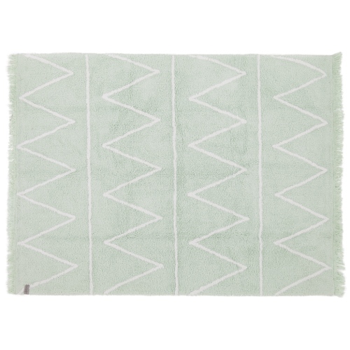 Dywan dziecięcy miętowy z delikatnym wzorem bawełniany Hippy Mint 120 x 160 cm Lorena Canals