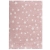 dywan dziecięcy Candy Stars Rose 120x170 cm w kolorze różowym z motywem białych gwiazdek, miękki i puszysty, idealny do pokoju dziewczynki