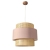 lampa sufitowa boho pudrowy róż