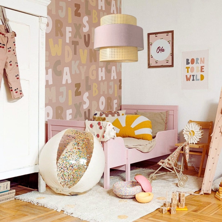 lampa sufitowa boho rattanowa