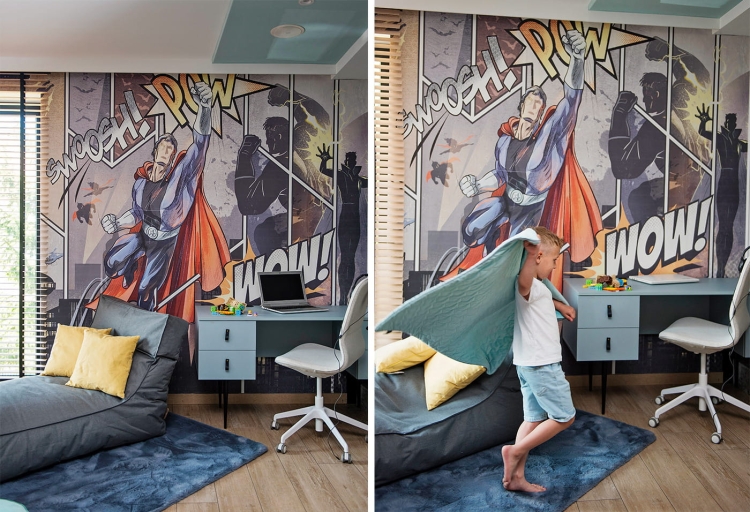tapeta dla chłopca super bohaterowie super man