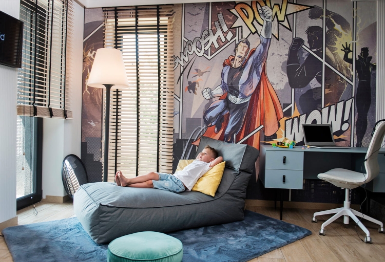 tapeta dla chłopca super bohaterowie super man