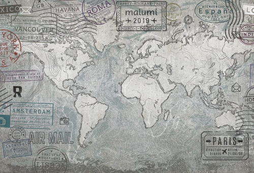 tapeta do pokoju dziecięcego mapa świata