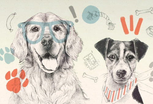 tapeta dziecięca piesek