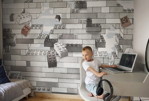 tapeta dla chłopca w klocki lego
