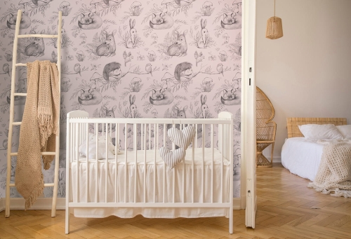 tapeta dla dzieci w leśne zwierzęta
