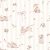 Tapeta w różowe paski i króliczki – Pink Rabbits on Stripes, ekologiczna, pastelowy róż z białymi króliczkami, 280x50 cm, idealna do pokoju noworodka.