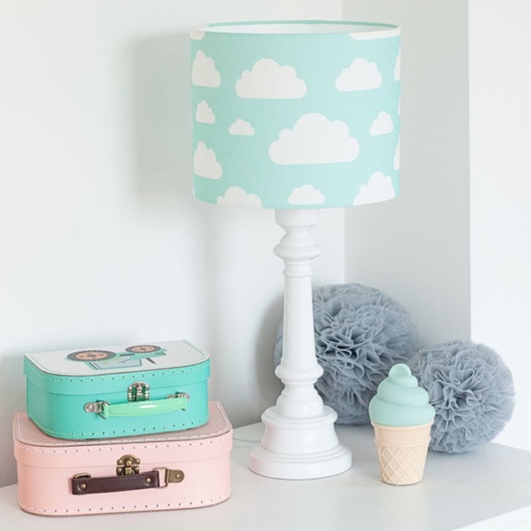 miętowa lampa dla dzieci