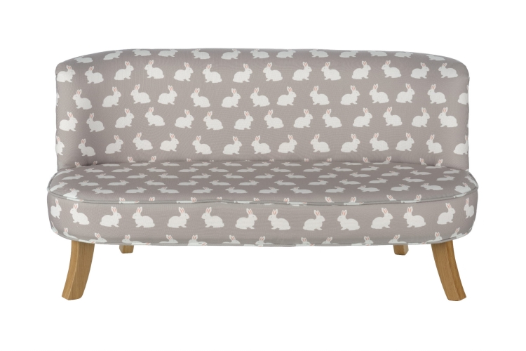 sofa kanapa beżowa do pokoju dziecka