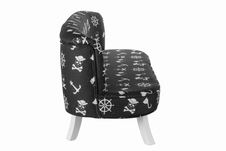 sofa czarna dla dzieci do pokoju