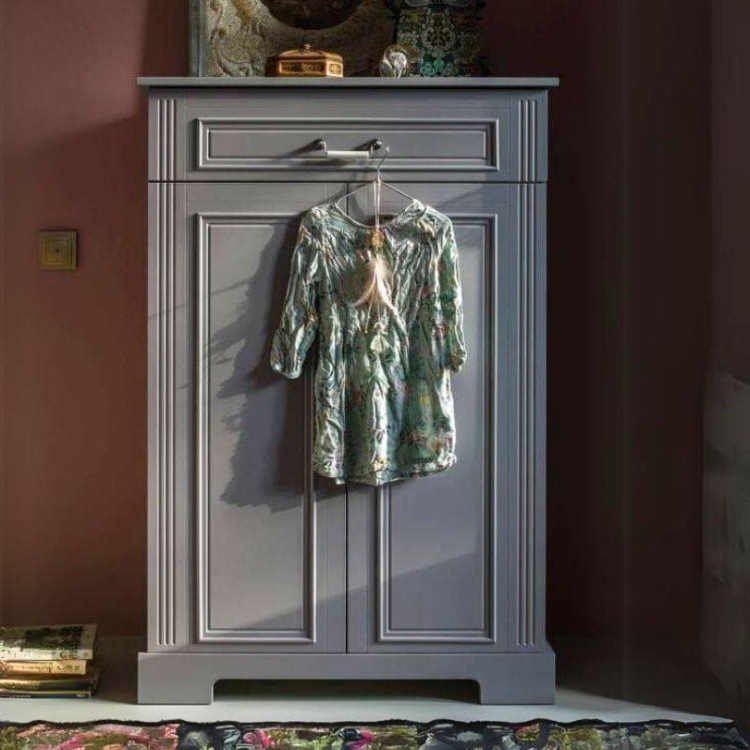 komoda szara wysoka stylizowana ines neutral grey