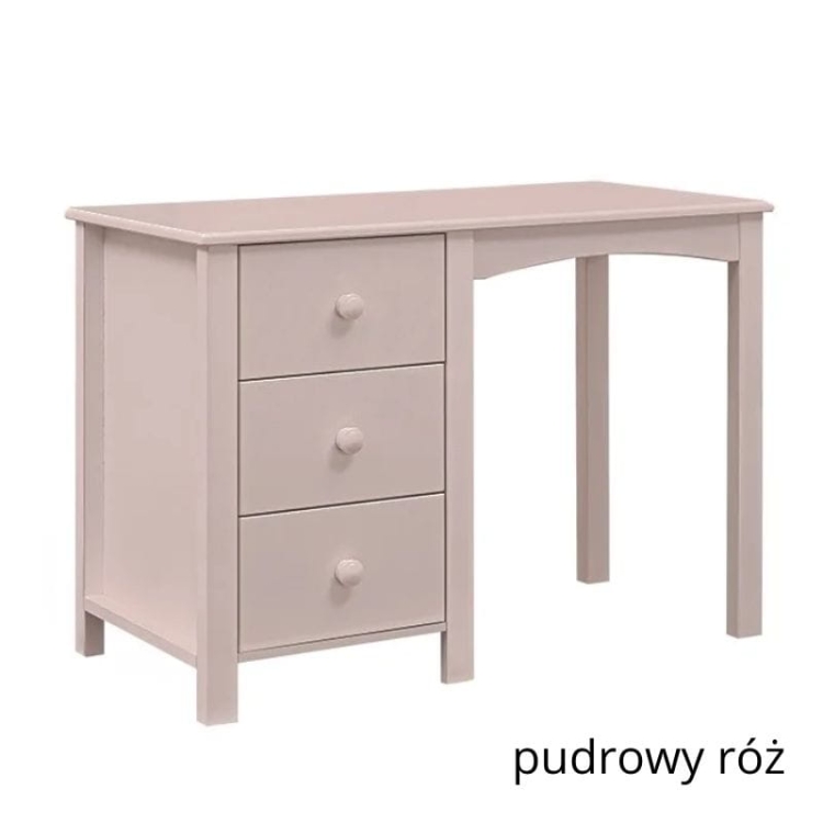 biurko pudrowy róż