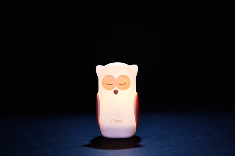 lampka nocna dla dzieci sowa biała led