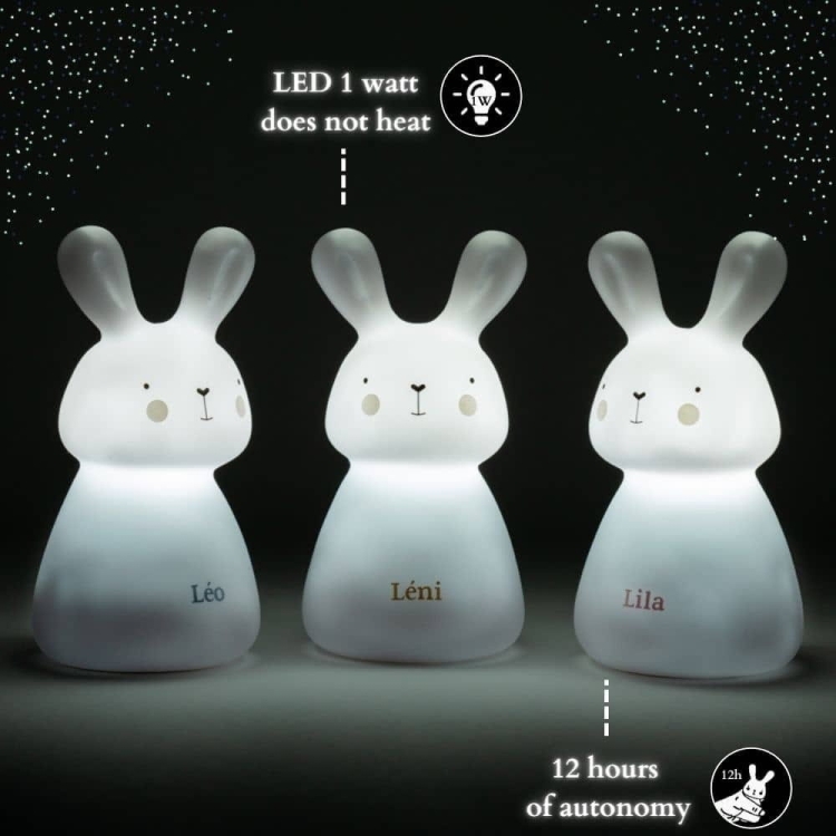 lampka nocna led królik