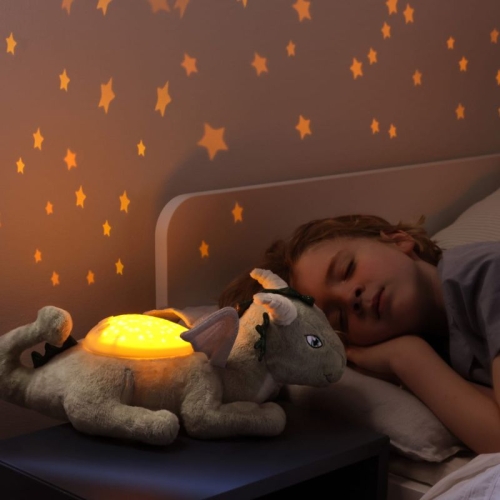 lampka nocna smok projektor gwiazd