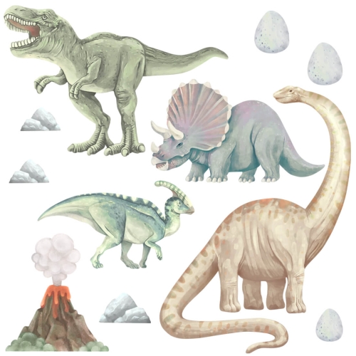 duże naklejki na ścianę dinozaury dla chłopca