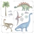 naklejka na ścianę dinozaury do pokoju chłopca