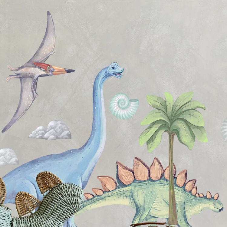 naklejka na ścianę dinozaury do pokoju chłopca
