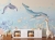 tapeta morska niebieska ocean wieloryby do pokoju dziecka