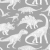 szara tapeta dla chłopca w dinozaury