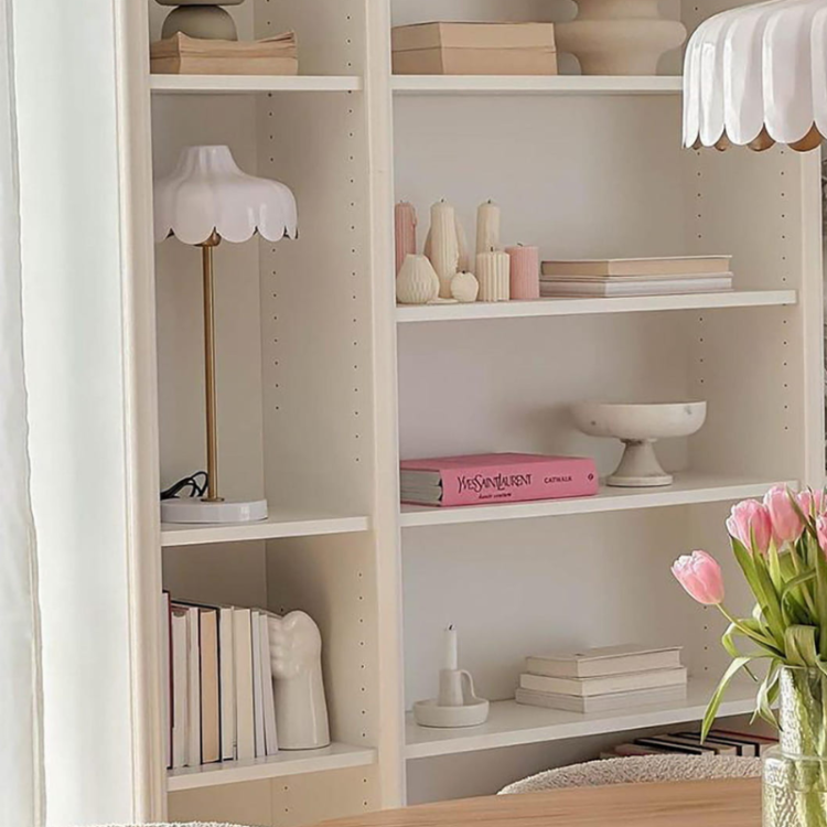 lampa stojąca biała złota kwiat wells