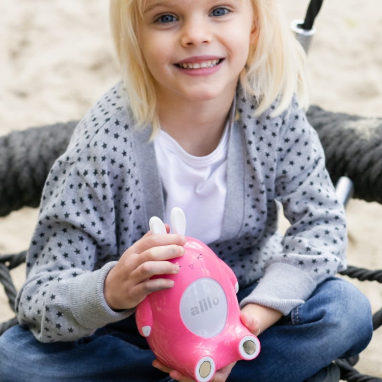 Lampka interaktywna Króliczek Happy Bunny P1 - różowy