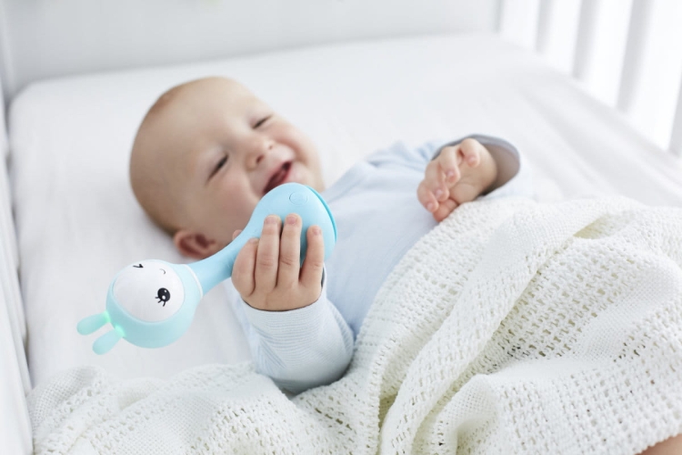 Lampka interaktywna Króliczek Smarty Bunny R1 - niebieski