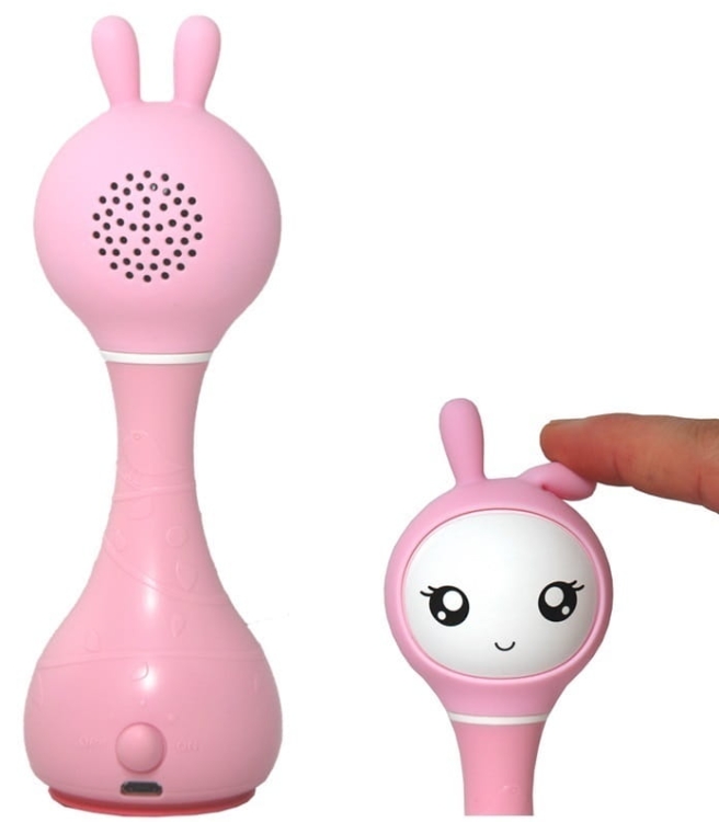 Lampka interaktywna Króliczek Smarty Bunny R1 - różowy