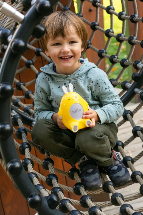 Lampka interaktywna Króliczek Happy Bunny P1 - żółty